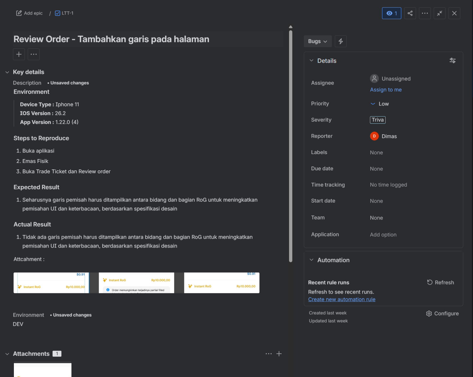 Jira Project Management